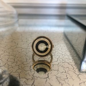 🔲KELLY WEARSTLER ONYX /MOTHER OF PEARL RING 🔳🔲